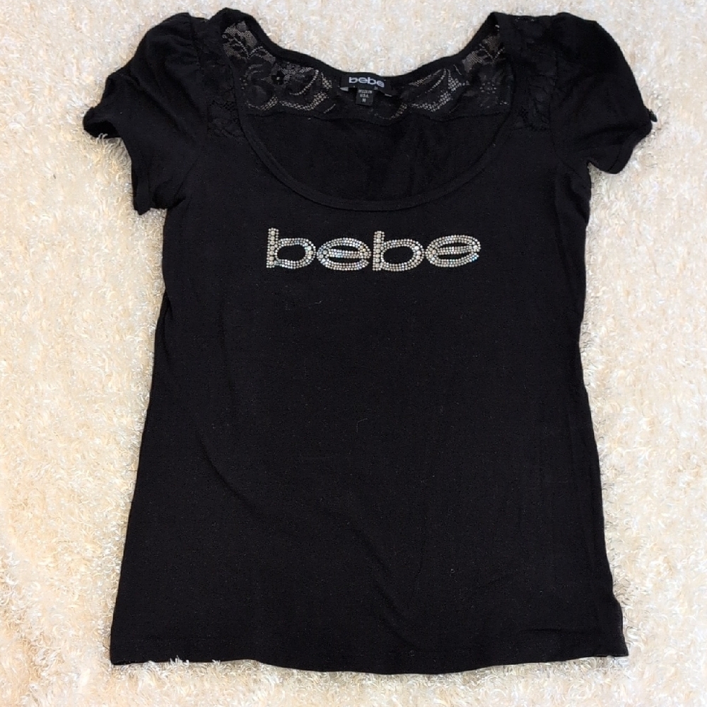Darling!! Bebe Black top Size M